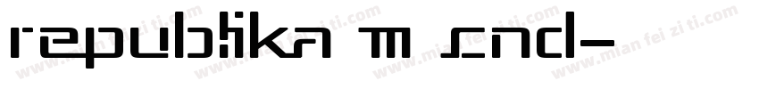 Republika III Cnd字体转换